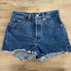 Levi’s 501 high rise denim short